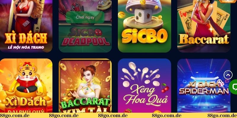 Game GemWin đa dạng