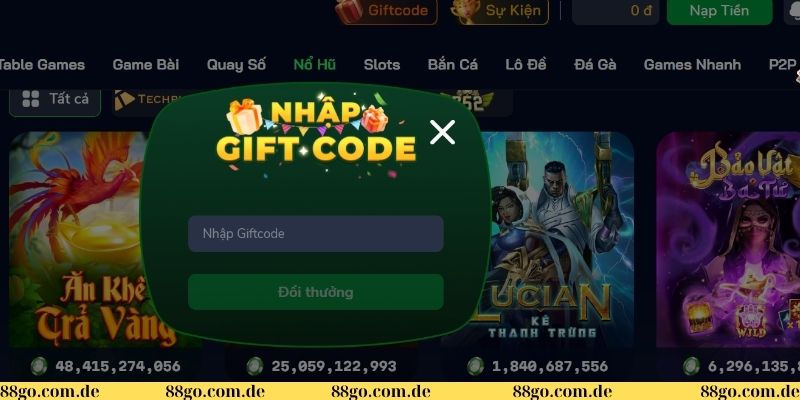 Khuyến mãi hấp dẫn tại 88GO - Cơ hội làm giàu cực lớn 1 Khuyến mãi 88GO hấp dẫn